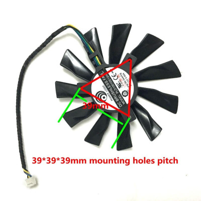 【 Ready stock 】GTX1060 GTX1070 R7-260X GPU Cooler Graphics Fan For Radeon R7 260X 2GD5 OC GeForce GTX 1060 GTX 1070 AERO MSI as Replacement