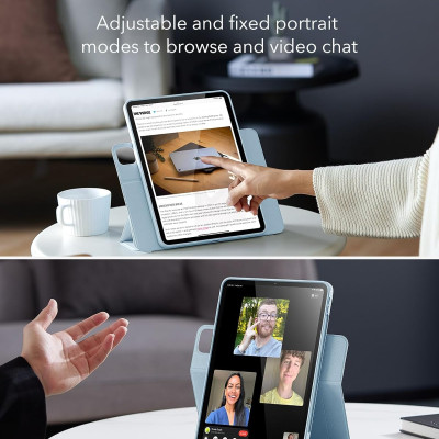 Bao Da dành cho iPad Air 6 11 inch 2024 ESR Rebound Hybrid Case 360 - Hàng Chính Hãng