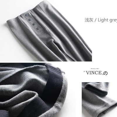 Quần Tregging Legging Cạp Cao Đính 5 Cúc - Hàn Quốc