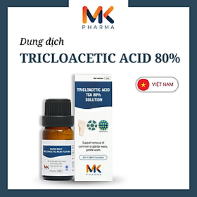 Dung dịch Tricloacetic Acid (TCA) 80% - Hỗ trợ loại bỏ Sùi mào gà, mụn cóc, hạt ngọc...