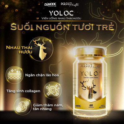 Nhau thai hưu YOLOC lọ 60 viên