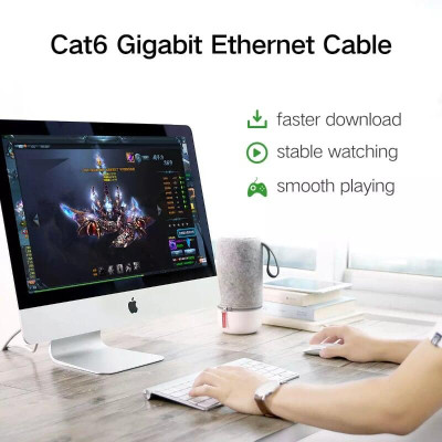 Ugreen UG20174NW102TK 1M màu Trắng Cáp Mạng Lan Cat6 UTP - HÀNG CHÍNH HÃNG