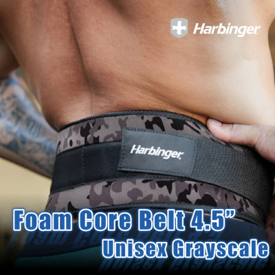 Đai Lưng Tập Gym Harbinger Foam Core Belt 4.5 Inch – Unisex Grayscale