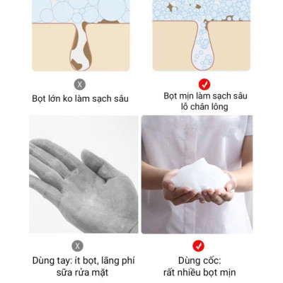 Cốc Tạo Bọt Sữa Rửa Mặt HICKIES LACING SYSTEM – Xà Bông Tắm Thiết Kế Ngộ Nghĩnh, Tiện Dụng - HÀNG CHÍNH HÃNG MINIIN