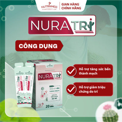 Gói uống Nuratri hỗ trợ ngăn ngừa các vấn đề về trĩ (20 gói) - Nutramed