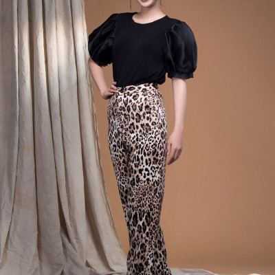 Quần tây beo lụa cát ống suông LM102403 [BST Da Beo]