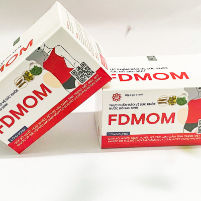 NƯỚC BỔ SAU SINH FDMOM HỘP 06 - 10 GÓI GIÚP BỒI BỔ CƠ THỂ, HOẠT HUYẾT CHO PHỤ NỮ SAU SINH