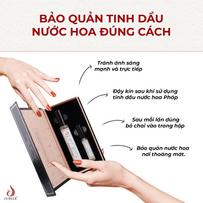 Combo 2 Chai Tinh Dầu Nước Hoa Pháp Jubilé 12ml Lăn, Nước Hoa Pháp cao cấp Thơm Lâu
