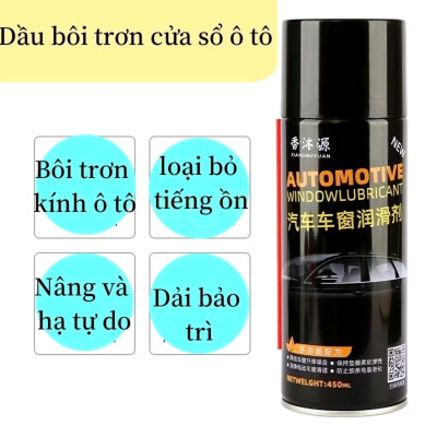 Xịt Dưỡng Gioăng Cao Su Ô Tô [AUTOMOTM] 450ml – Bôi Trơn, Chống Kẹt Cửa Kính Hiệu Quả