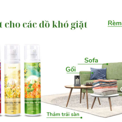 Tinh dầu xả vải Bell Home tím 150g, Mềm vải, kháng khuẩn, hương thời thượng, lưu hương lâu