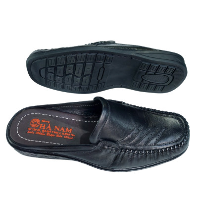 Dép Bít Mũi Nam Da Bò Thật TiTi ĐÔ Cao Cấp GSB2049