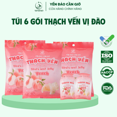 Yến Đảo - Thạch Tổ Yến Vị Đào Hương Vị Trái Cây Tươi Ngon, Dinh Dưỡng Cho Cả Gia Đình