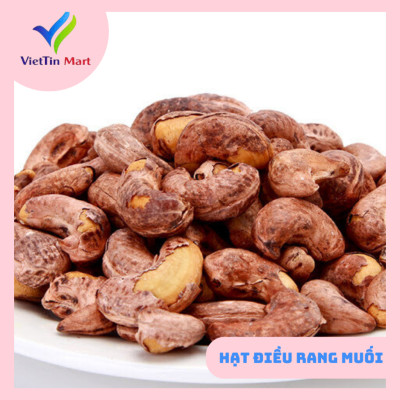 250G Hạt Điều Rang Muối Nguyên Hạt Còn Vỏ Lụa Hàng Ngon Loại 1