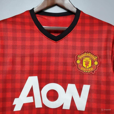 Áo Bóng Đá Retro Manchester United 2012 - Sân Nhà bản cao cấp vải Cotton Polyester