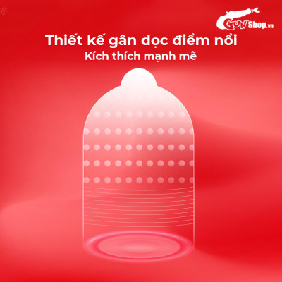 Bao cao su Shell Play Rider 6 tính năng - Hộp 10 cái + 1 Play Box Rider