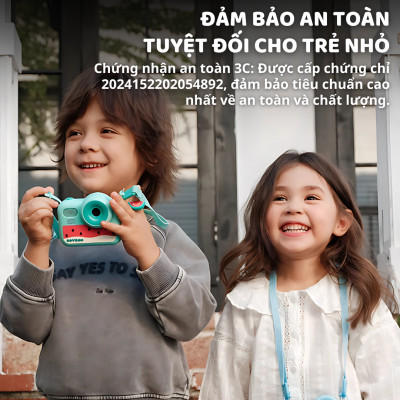 Máy ảnh cho bé trai bé gái chụp hình mini kèm thẻ nhớ hàng chính hãng Zoyzoii Kids Camera E28