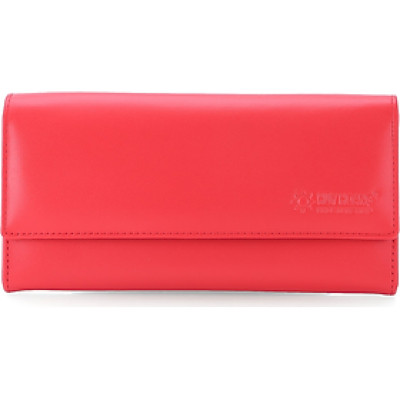 Ví nữ da bò cao cấp Huy Hoàng 3 gấp màu đỏ tươi HT3164