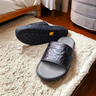 DÉP QUAI NGANG CHẤT LIỆU DA BÒ VATIS VA2040 | KHÂU ĐẾ CHẮC CHẮN