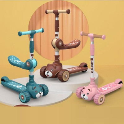 XE TRƯỢT SCOOTER KIÊM XE CHÒI CHÂN GẤU CAO CẤP CÓ NHẠC THV