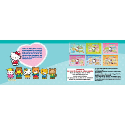 Sách - Sticker Hello Kitty - Mua Sắm Thông Minh + Khám Phá Nông Tại + Công Viên Thú Vị - Combo 3 Cuốn - Minh Thắng