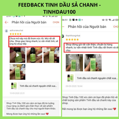 Tinh dầu Sả Chanh nguyên chất xua đuổi muỗi, hương thơm thư giãn (10ml)