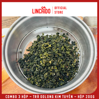 Combo 3 Hộp - Trà Oolong Kim Tuyên - Hộp 200g