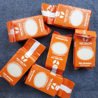 Gạo Nhật Japonica 1Kg - Gạo Ông Thọ - Gạo Hạt Tròn Đều, Dẻo Mềm, Ngọt Cơm