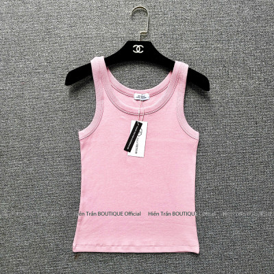 Áo sát nách, áo 3 lỗ nữ Hiền Trần BOUTIQUE form ôm không đệm ngực, chất cotton tăm lụa mềm mại, co giãn tốt- AH02