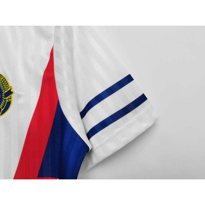 Áo Bóng Đá Retro Tuyển Nam Tư 1990 - Sân Khách bản cao cấp vải Cotton Polyester