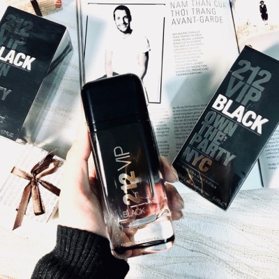 Nước Hoa Nam Carolina Herrera 212 Vip Men Black Edp 100Ml