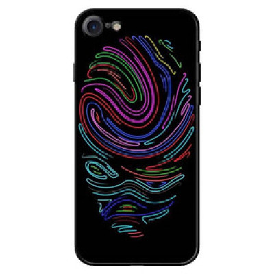 Ốp Lưng in cho Iphone 7, 8 Mẫu Vân Tay Neon - Hàng Chính Hãng