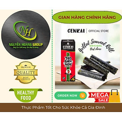 Hộp 6 Cuộn - Rong Biển Nướng Cuộn Vị Cay Nóng 21.6g ( 3.6g × 6 Cuộn)