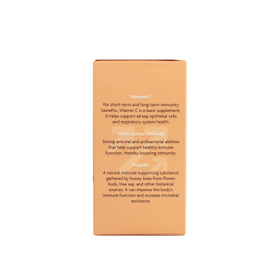 Viên Uống Bổ Sung Vitamin C Immune Care QN Wellness Tăng Cường Hệ Hô Hấp, Hỗ Trợ Khả Năng Miễn Dịch & Sức Khỏe Cơ Thể - Hộp 60 Viên
