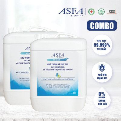 [Combo 2 Can] Nước khử mùi kháng khuẩn ASFA HORECA 5 lít