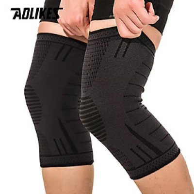 Băng Bảo Vệ Đầu Gối Đàn Hồi Co Giãn AOLIKES A-7723 Thoáng Khí, Chống Trượt, Chất Liệu Vải Dệt Neoprene