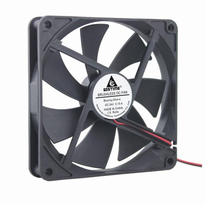 1 Pieces Gdstime Big Airflow 14v 14cm 140mm x 11mm Brushless DC Cooling Cooler Fan 140mm*140mm*11mm 14011s 1 Wires