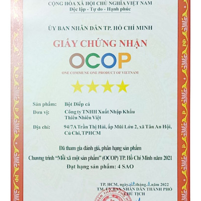 Bột Diếp Cá Sấy Lạnh Nguyên Chất Gói 100gr - Giảm mở, giảm cân, kháng viêm, hỗ trợ trĩ, táo bón