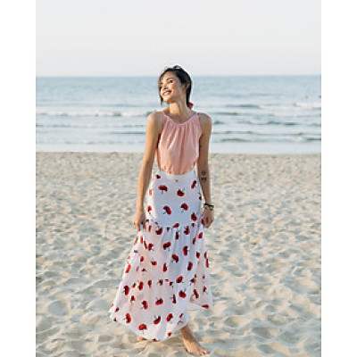 Áo kiểu Nữ Cotton Hồng AK415