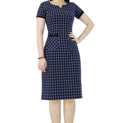 Đầm suông caro công sở ThoiTrangXinh DL299