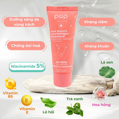 Kem Khử Mùi Và Giảm Tiết Mồ Hôi Bốn Mùa POP
