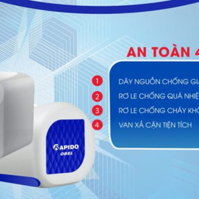 Bình nước nóng Rapido Obel RON-E - Hàng chính hãng