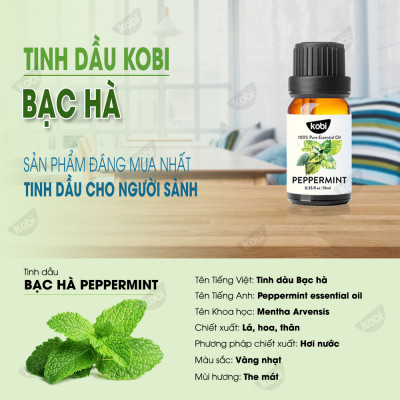 Combo 3 Tinh Dầu Kobi Nhập Khẩu Ấn Độ: Tinh Dầu Sả Chanh (30ml) + Tinh Dầu Bạc Hà (30ml) + Tinh Dầu Cam Ngọt (30ml) - Tinh Dầu Thiên Nhiên Nguyên Chất, Giúp Giảm Stress, Xua Đuổi Côn Trùng Và Khử Mùi Hiệu Quả, Thích Hợp Dùng Với Đèn Xông Và Máy Khuếch Tán