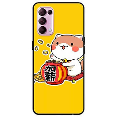 Ốp lưng dành cho Oppo Reno 5 mẫu Mèo vung Tiền