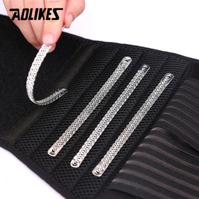 Đai lưng tập gym AOLIKES A-7998 có thanh thép đàn hồi nâng đỡ bảo vệ cột sống sport waist support  5.0  6 đánh giá