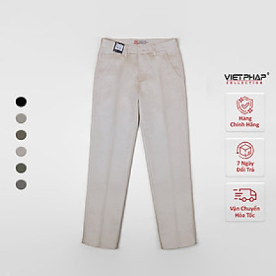 Quần Kaki Nam VIỆT PHÁP Form Classic Không Ly Chất liệu Cao Cấp Chống Nhăn, Độ Bền Cao 9340