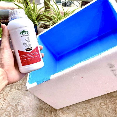 Sơn Chống Thấm Thùng Xốp - Hồ Cá - Hồ Xi Măng, Chống Rêu / TAIKO SAKANA Dung Tích 100-200-300-500ml.