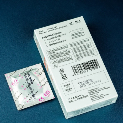 Bao cao su Sagami Superthin - Mỏng - Kiểu truyền thống - Hộp 10 chiếc