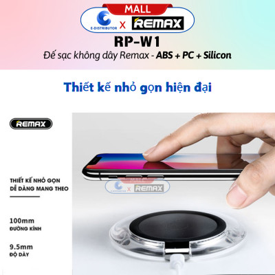 Đế sạc không dây Remax RP - W1 - Hàng Chính Hãng - Bảo Hành 12 Tháng