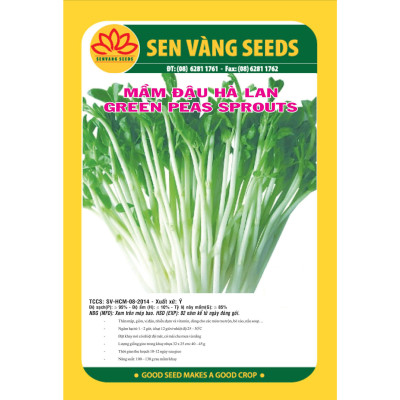 Hạt giống rau mầm đậu Hà lan (gói 50g) giống khỏe mầm tốt VTS46