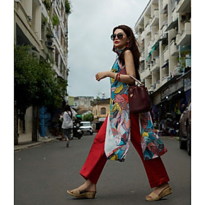 Áo Dài Cách Tân Ngọc Hà ADA004 thời trang thiết kế Hity